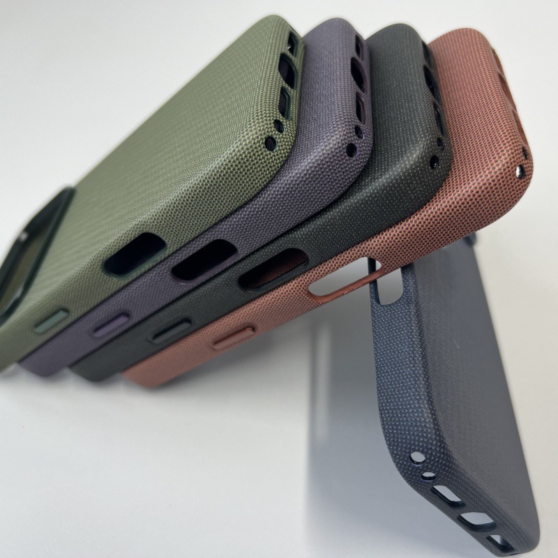 Compatibile con la tecnologia magnetica del telefono Pro Max, custodia protettiva in tessuto intrecciato per iPhone 17 con copertura totale testurizzata_voghion.com