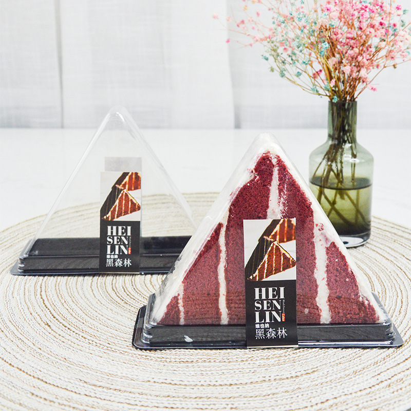 三角形蛋糕包装盒维也纳黑森林雪山蛋糕包装盒厂家直销