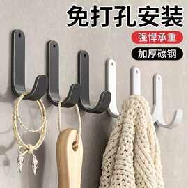 挂钩免打孔强力承重无痕厨房墙壁粘胶门后浴室衣服挂卫生间粘钩