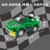 Small green racing car