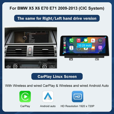 Lutot LinuX Touch Display Car display - 1025inch-for-bmw-x5x6-e7071-cic-system