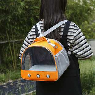 Pet Bag, Cat Bag, Double Back, Portable Squirrel, Chinchilla, Guinea Pig, Cotton Nest Mesh, Breathable Hamster Shoulder Take-out Bag