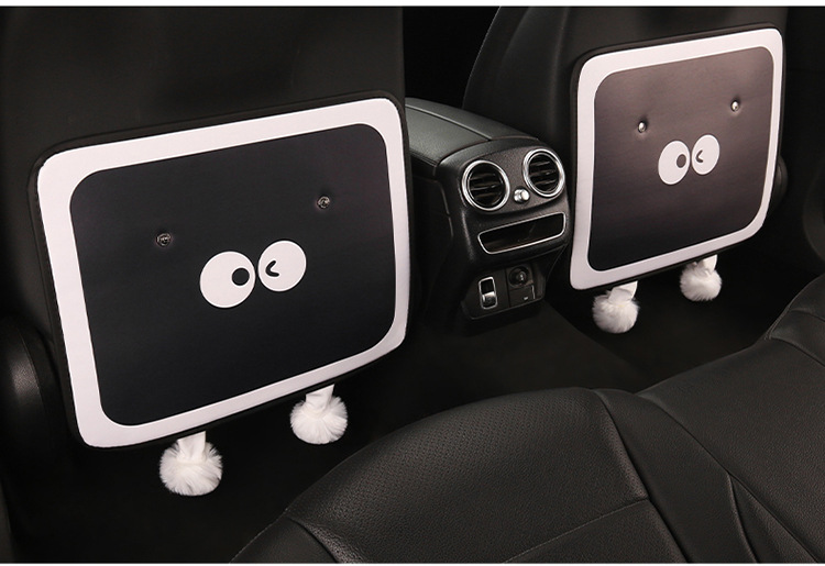 Car Anti-Kick Pad, Cute Anti-Kick Pad, Children's Chair Back Anti-Stain Pad, Rear Seat Anti-Kick and Anti-Scratch Pad