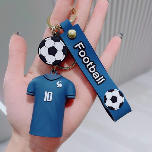 World Cup Football Jersey Keychain Pendant Car Keychain Cartoon Football Souvenir Pendant Gift Wholesale