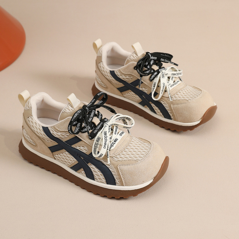 Super Popular Thick-Soled Women's Sneakers, New Autumn and Winter Versatile Trendy Shoes, Casual Comfortable Soft-Soled Mesh Shoes, Height-Increasing Sports Sneakers