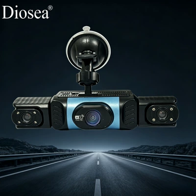 New XC405 triple-channel collision detection emergency locking parking guard HD dashcam, directly from the factory