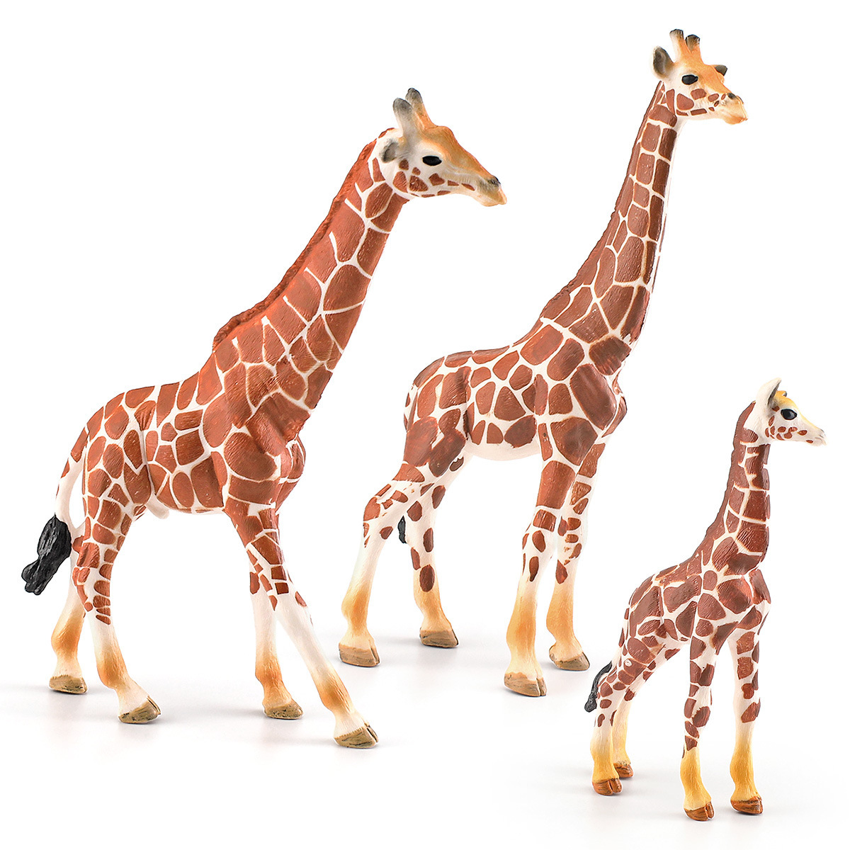 Simulación transfronteriza bosque animal jirafa modelo rompecabezas masculino y femenino jirafa decoración de escritorio decoración estática juguete