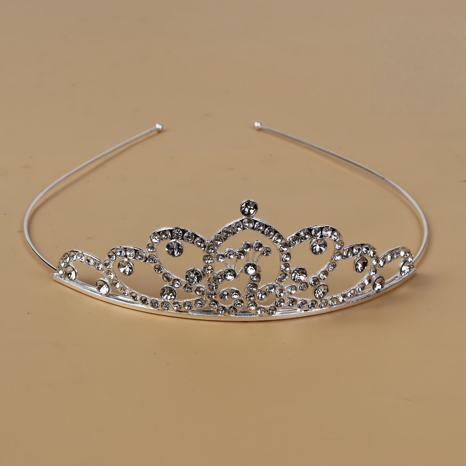 Princesa de cristal coreana corona de novia diamante de cristal anillo de cabello estudio de fotos accesorios para el cabello vestido de boda