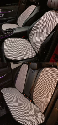 Sürətlər qutusu və əl tormozu başlıqları, Women's Winter Cute Car Seat - seven-piece-houndstooth-cushion
