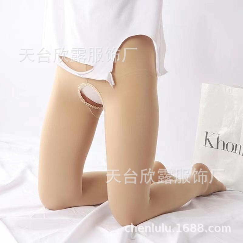 Manufacturer wholesale sexy velvet open-crotch stockings, plus-size open-crotch pantyhose, no-take-off temptation Manufacturer wholesale sexy velvet open-crotch stockings, plus-size open-crotch pantyhose, no-take-off temptation