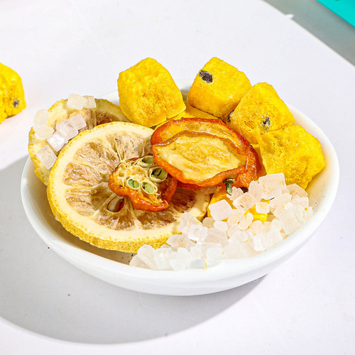 Hui Xiu Tang Pomelo Lemon Passion Fruit Tea Freeze-dried Lemon Slices Internet Famous Passion Fruit Cold and Hot Lemon Passion Fruit Tea