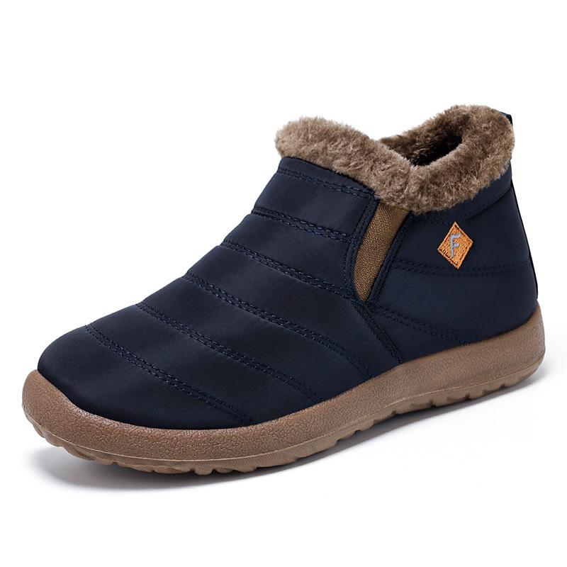 Botas de algodón de invierno para hombres, botas de algodón de poliuretano, botas de nieve grandes, botas de cabello transfronterizas