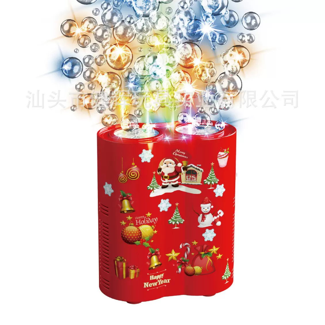 双孔泡泡机儿童过年玩具新年礼物全自动出泡