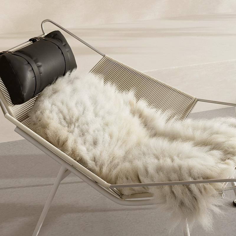 Diseñador danés, sillón de viento silencioso, cuerdas de bandera medieval, silla de ocio creativa, silla de ocio tejida a mano minimalista, silla perezosa