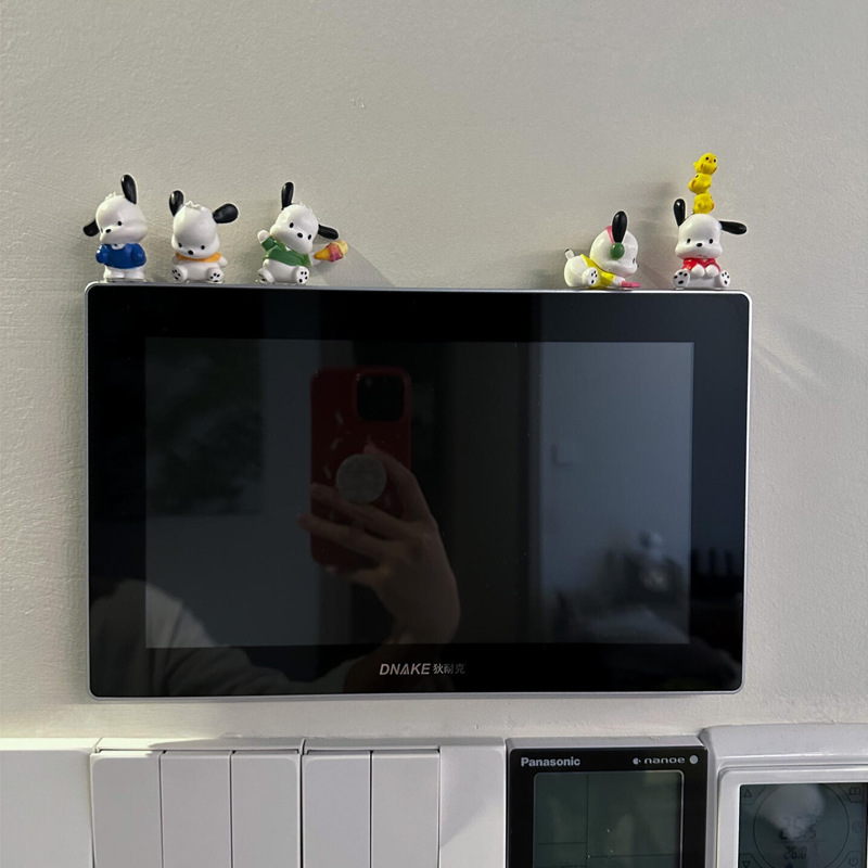 玄関ビデオドアベル装飾装飾品インターホン電話スイッチリビングルームの壁スクリーンアクセサリークリエイティブな変身|undefined