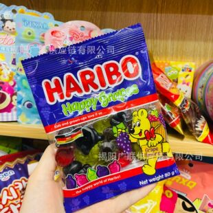 Haribo����������ζ��Ƥ�ǻ��ˮ��ζ��ͯqq����ʳС��ܛ��80g