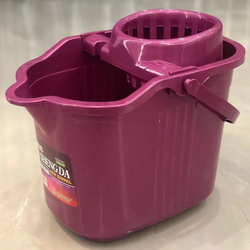 Thickened Wide Household Mop Bucket, Wringer Bucket, Hands-Free Mop Bucket with Wheels, Outdoor Water Squeezing Bucket, Storage