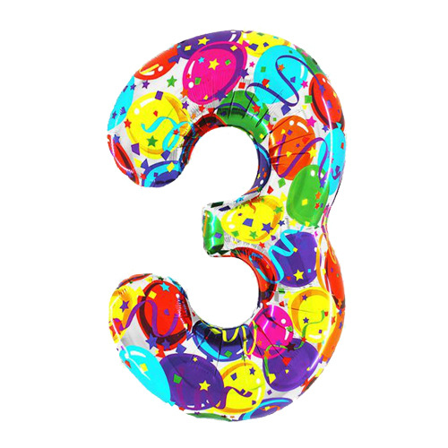 40 pulgadas de color estampado de edad globos digitales de aluminio de gran tamaño decoración de la escena de la fiesta