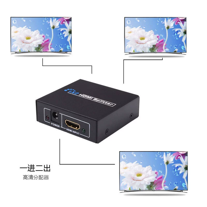 Устройство распределения HDMI 1.2 высшего разрешения - видеоделитель 1.2, 1 вход, 2 выхода, 1080p соединение, мульти-дисплей