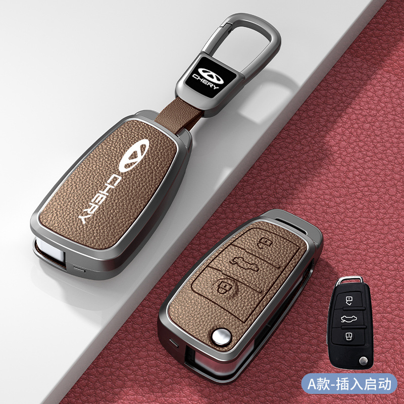 모델 A, 삽입 시작, 카키색 아연 합금 쉘 + 자동차 로고 사각형 버클