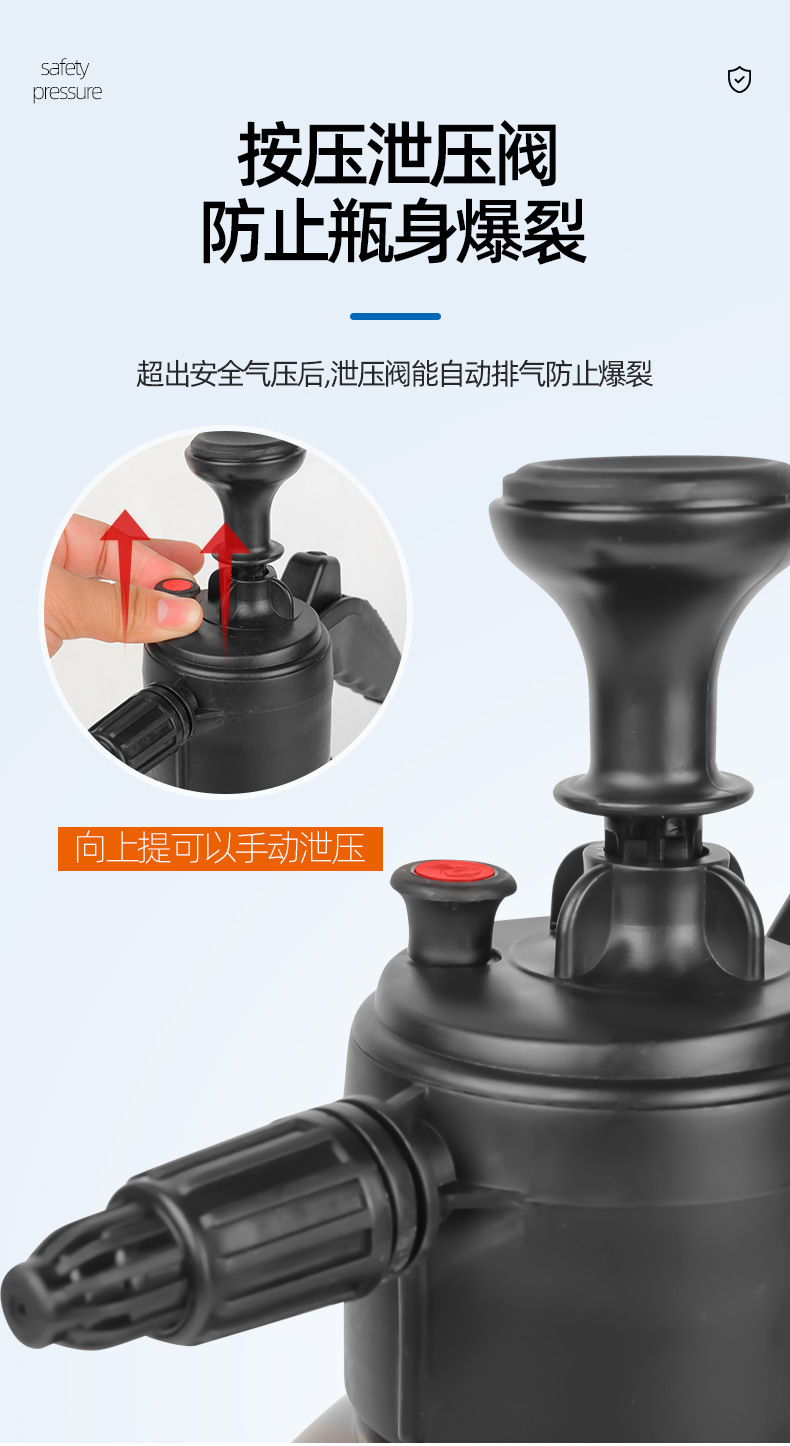 Car Wash Handheld Water Gun 2L Home High Pressure Foam Sprayer