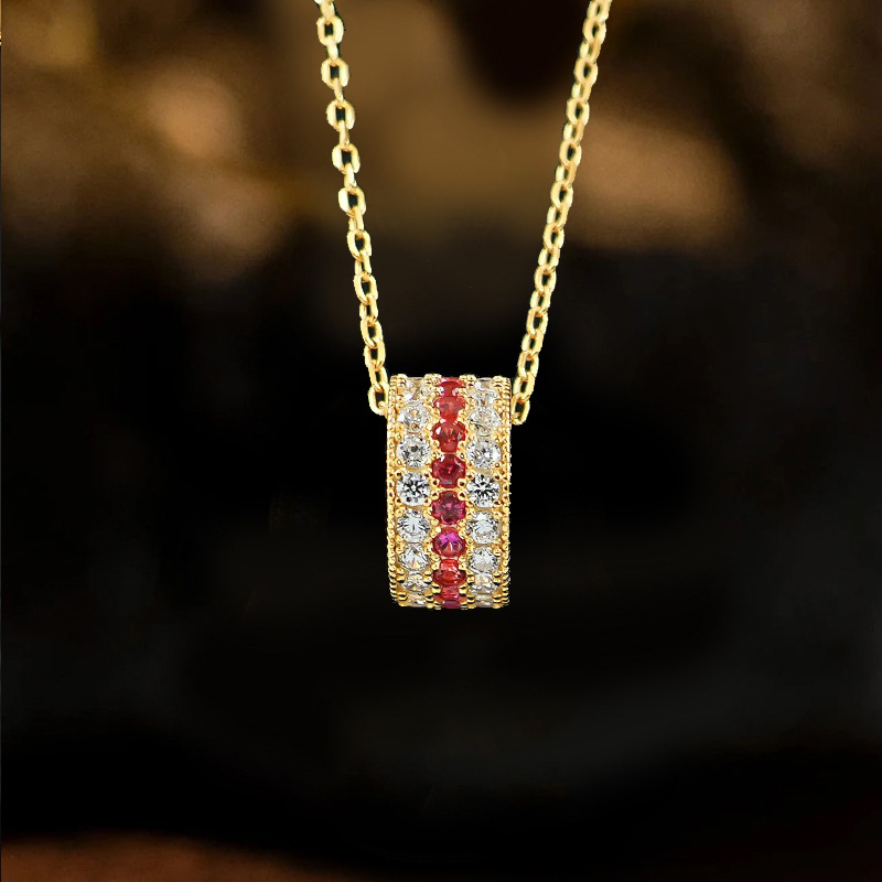 necklace with zircon