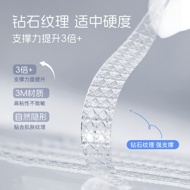 妹仔新款日夜两用3M双眼皮贴睡眠记忆持久定型自然隐形美目贴批发|undefined