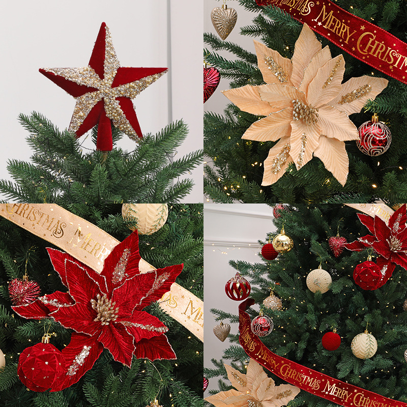 2025 nuevo árbol de Navidad grande decoración de Navidad doméstica inwind gran diseño de escena en línea de alto nivel