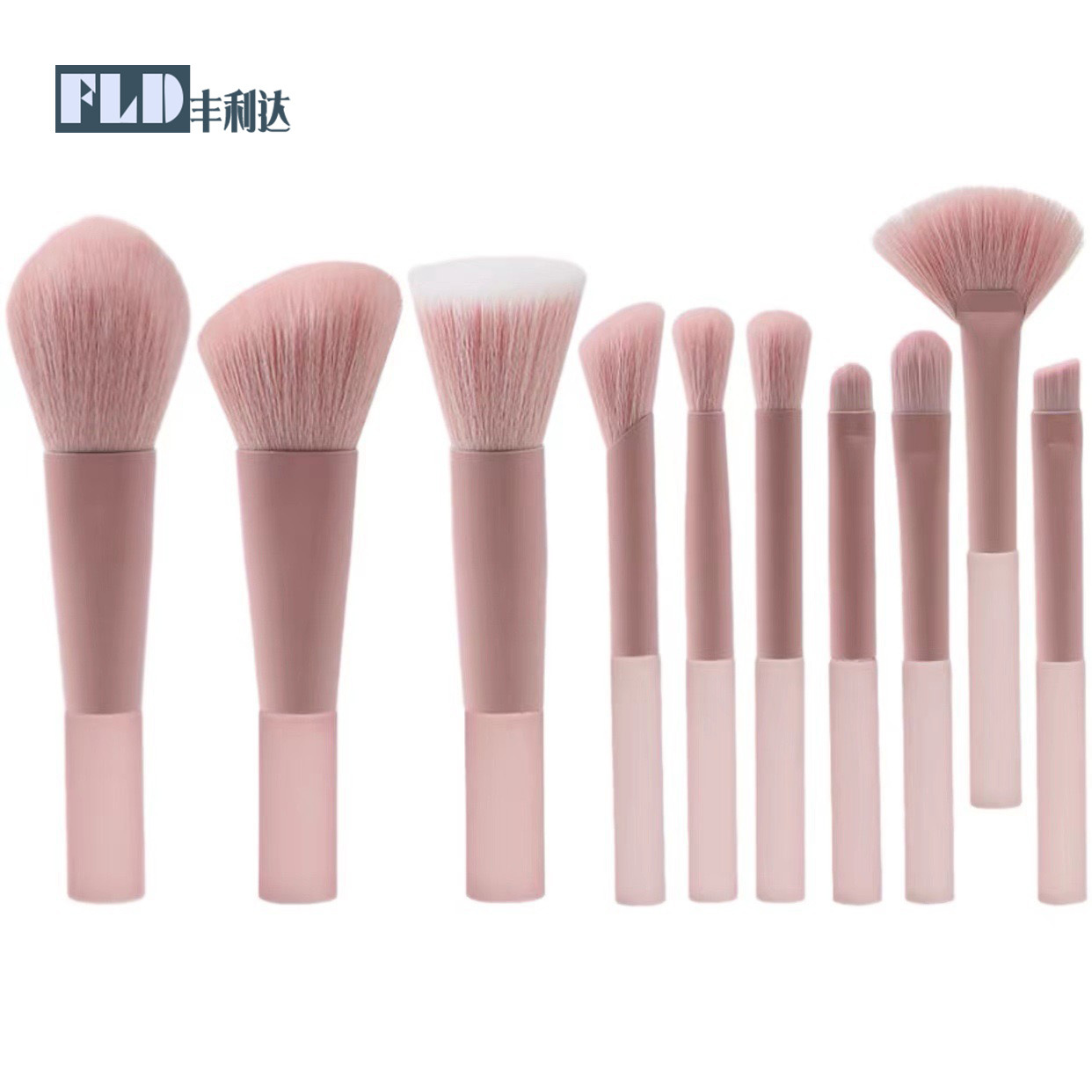 Nuevo set de 10 brochas de maquillaje mini con diseño de flor de cerezo para rostro, sombra de ojos, corrector y base.
