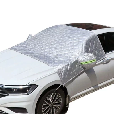 and dust; thickened material for — Car snow shield