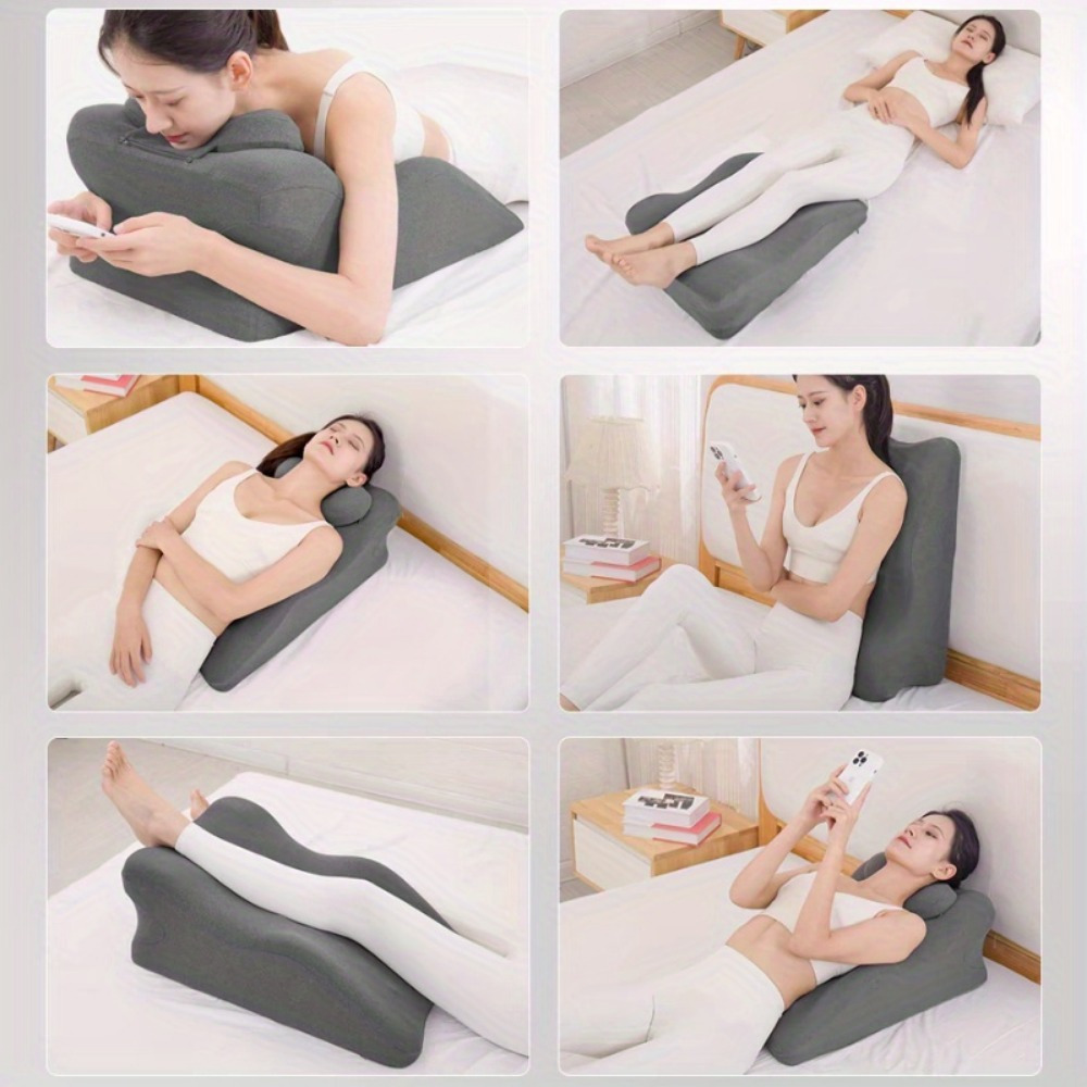 almohada multifuncional transfronteriza almohada de memoria esponja para jugar en la cama almohada auxiliar de teléfono móvil para parejas que comparten la misma habitación