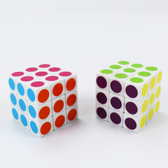 Cross-border Amazon 3.5cm Magic Cube Mini Portable Six-Color Heat Transfer Children's Three-Step Magic Cube Advertorial Gift