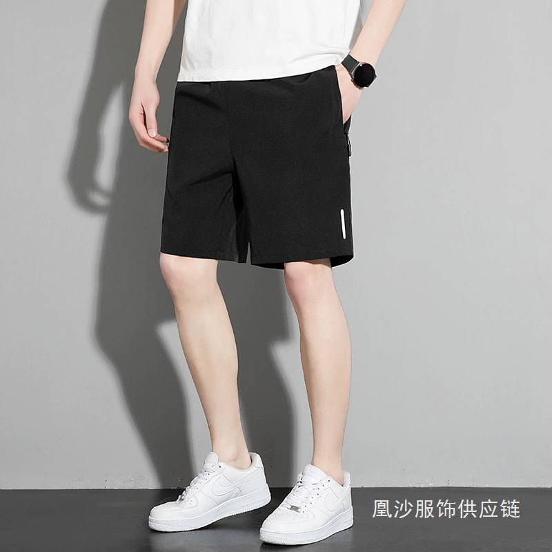 Silk thin shorts, quick dry basketball trousers for leisure, loose fit
