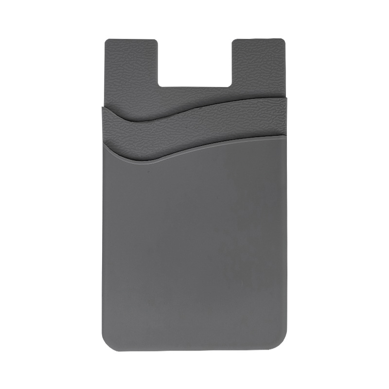 진회색 (이중) 실리콘 카드 홀더 (벌크 포장)
