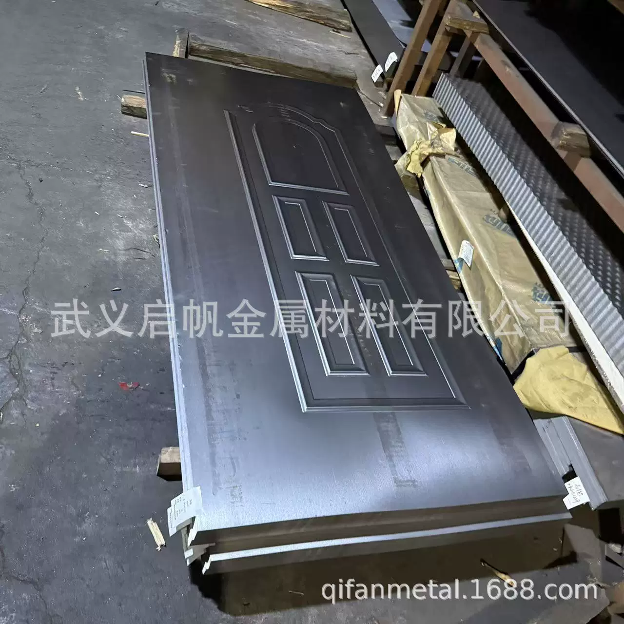 浙江永康防盗门门面压花门板花纹装饰板冷轧板镀锌板仿铸铝压花板