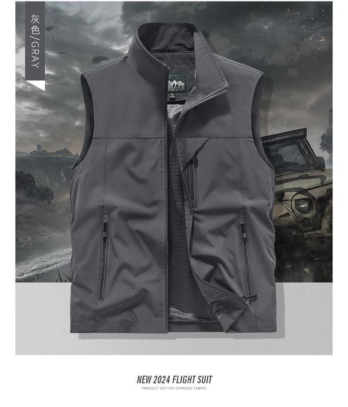 高端薄款展会工作服马甲印LOGO志愿者户外团队工装背心外套马甲|undefined