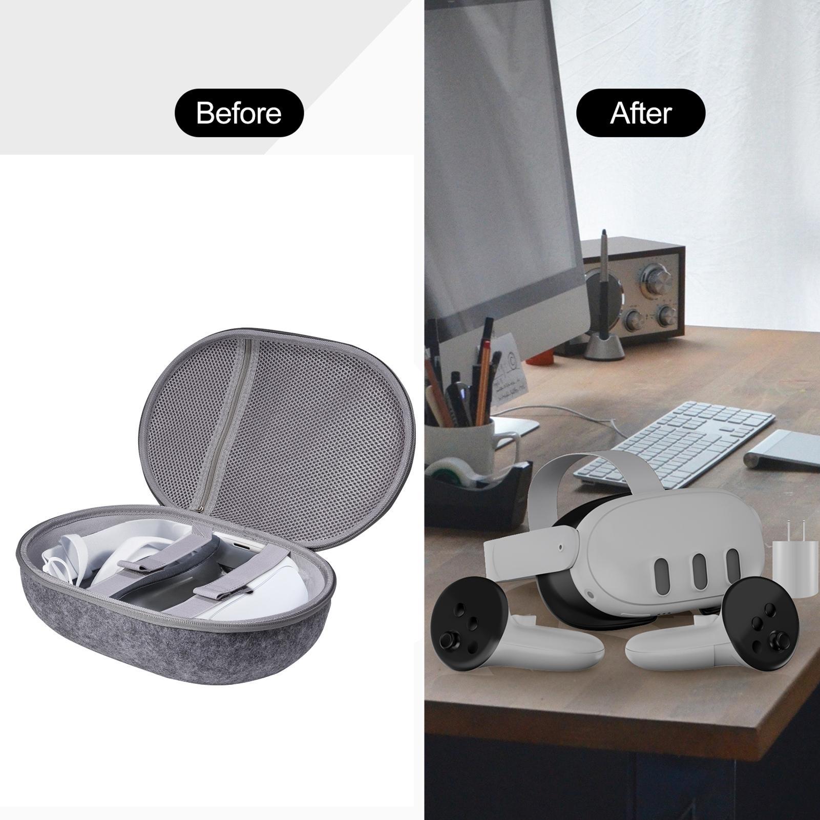 Adecuado para Quest 3 bolsa de almacenamiento diseño original fieltro cáscara dura Meta Quest 3 bolsa de almacenamiento bolso