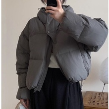 肯豆羽绒服女短款高腰小个子面包服韩系加厚2023年白鸭绒冬季外套