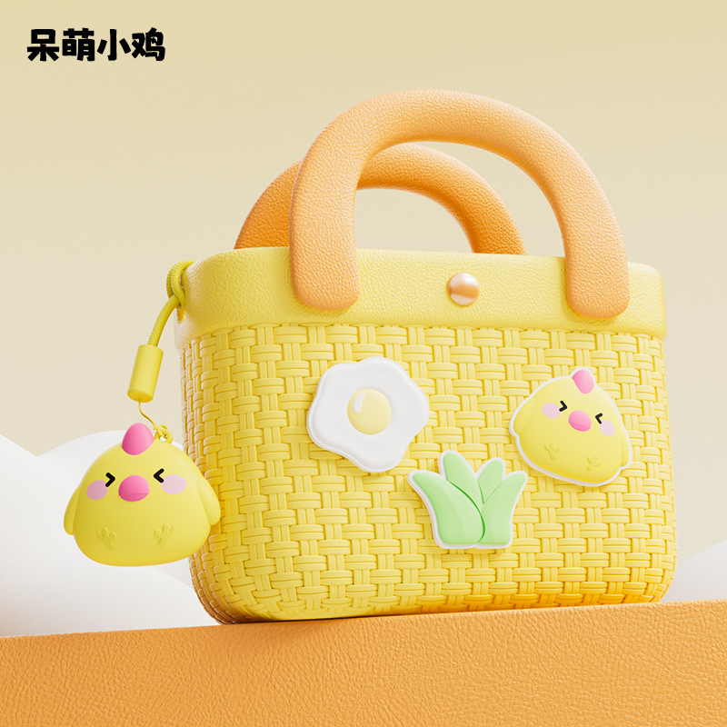 Nuevo bolso de bambú tejido de dopamina para niños divertidos lindos animales bolso de mochila para niños bolso de cambio regalo de vacaciones