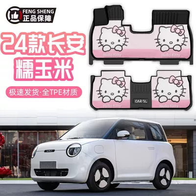 Suitable for Changan Waxy Corn Floor Mats Tpe Floor Mats Surrounding the Upper Layer Special 24 Cartoon Snowy Car Supplies
