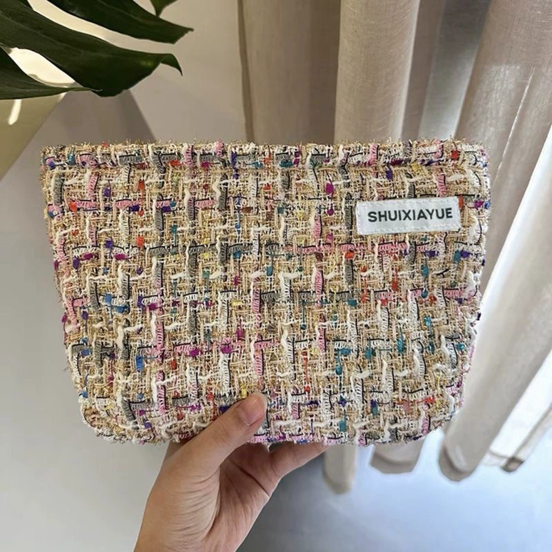 Cosmetic Bag, handheld capacious organizer, zipper pouch 13×6×9.5 cm, multi-pattern options