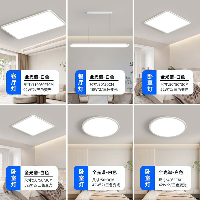 Four bedrooms and two living rooms (diamond crystal panel suspended model)