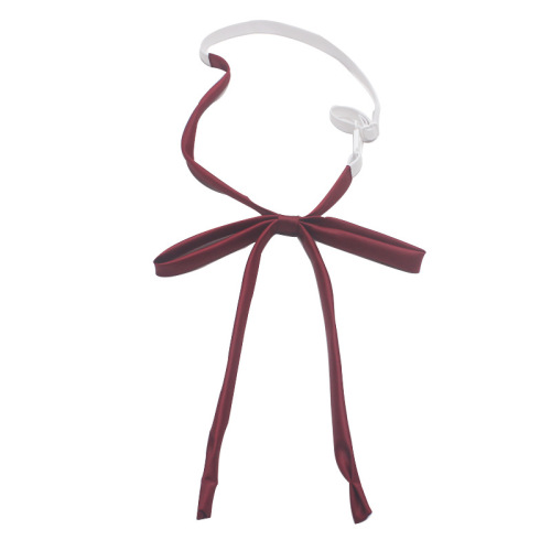 Japanese jk tie-free tie school uniform small cyan red uniform ribbon graduation solid color college style bow