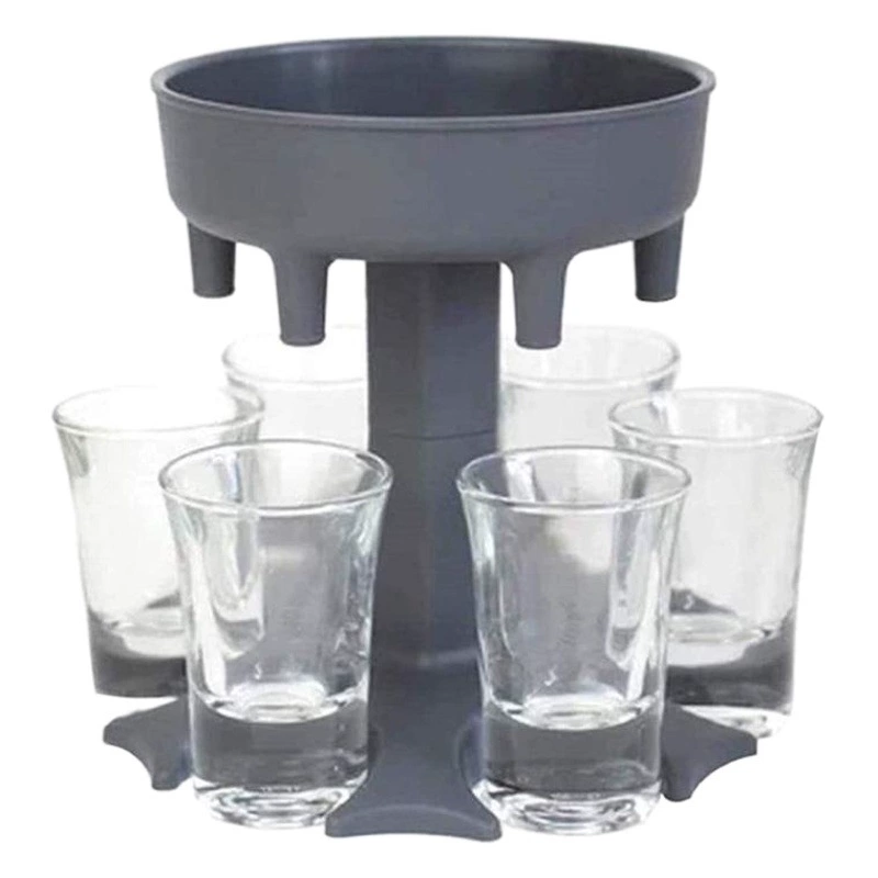 6 выстрел стекла Диспенсер и держатель напитков Диспенсер Творческий напиток воронка
