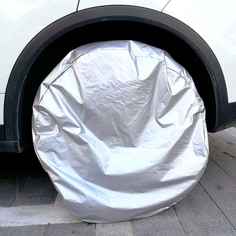 Cross-Border Rv Tire Cover to Prevent Dogs from Peeing on Wheels, Car Repair Aluminum Film Tire Protector, Wheel Hub Waterproof Cover