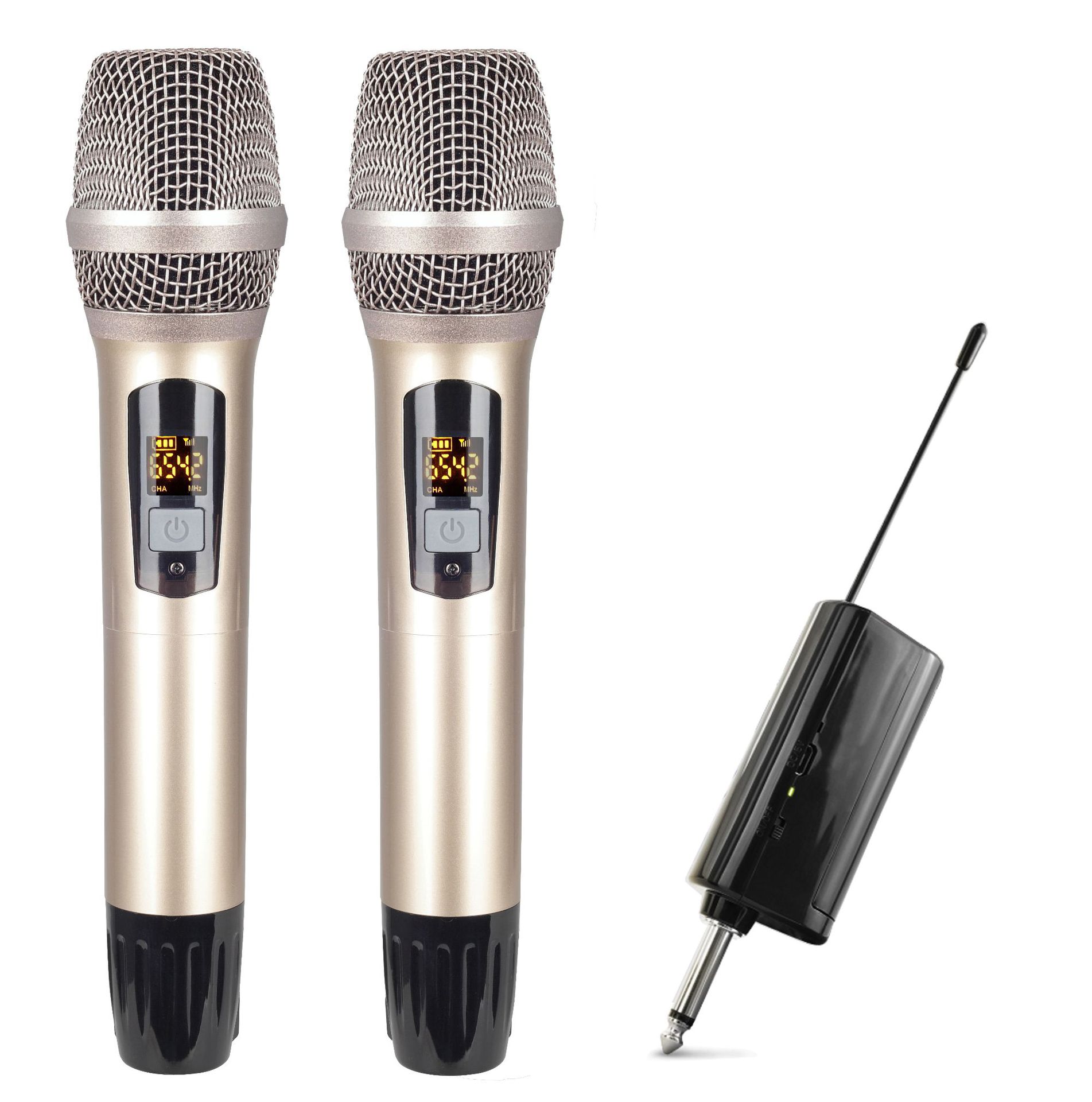 U-Section Intelligent Frequency Modulation Professional One-To-Two Wireless Microphone Dynamic Microphone Lavalier Microphone Home Ktv Manufacturer