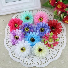 厂家直销5.5cm绢花非洲菊太阳花花朵演出服饰头装饰配件帽子花