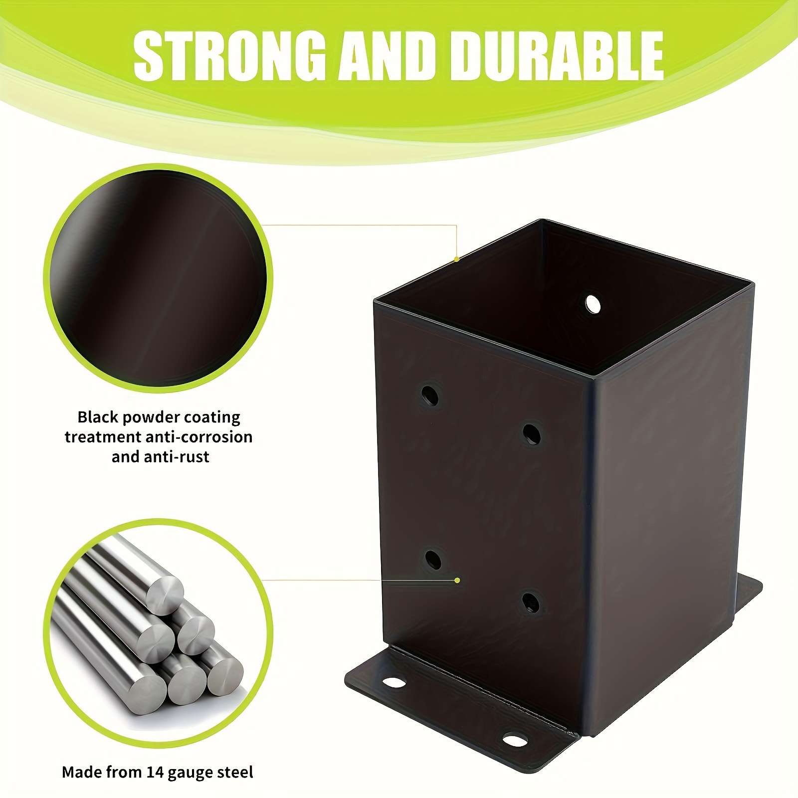 Pavilión barandilla columna base ancla terraza cubierta columna de acoplamiento no estándar accesorios de hardware simple hierro forjado