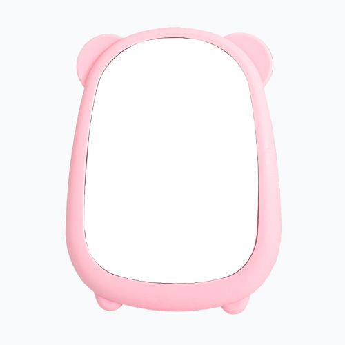 Desktop makeup mirror multifunctional dormitory mirror cartoon hanging small mirror new bear mirror wholesale