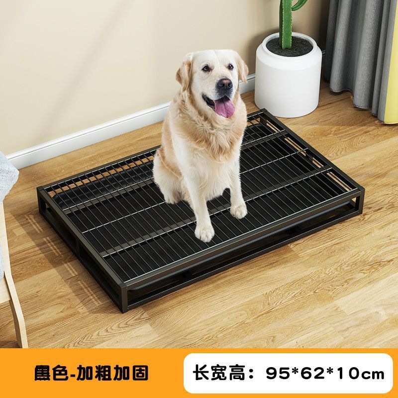 狗狗厕所超大号尿盆大狗专用防踩屎抽屉式中大型犬不锈钢拉尿便盆|undefined
